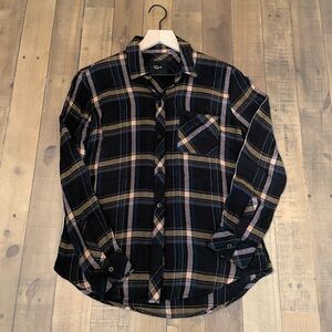 Rails black and pink plaid shirt
